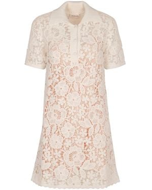 P.A.R.O.S.H. Copper Cotton Mini Dress - Natural