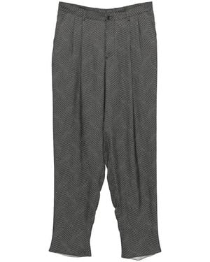 Giorgio Armani Patterned Trousers - Grey