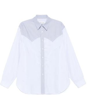 Maison Margiela バイカラーヨーク シャツ - ホワイト