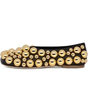 A.W.A.K.E. MODE Dora Ballerinas Mit Kugel - Mettallic