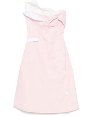 Miu Miu Abito Corto Con Dettaglio A Strati - Rosa