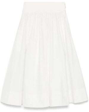 Zimmermann Poplin Midi Skirt - ホワイト