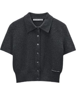 Alexander Wang Cardigan Con Applicazione - Nero