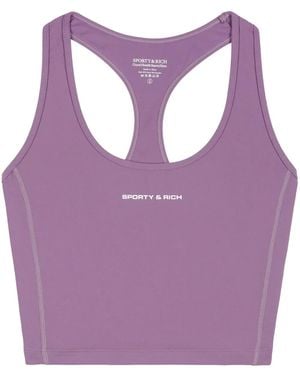 Sporty & Rich Sr Bold Sports Tank Top - Purple