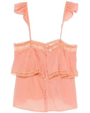 forte_forte Blouse À Volants - Pink
