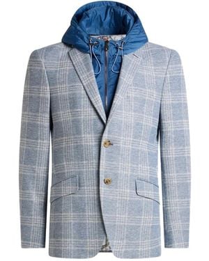 Etro Panelled Blazer - Blue