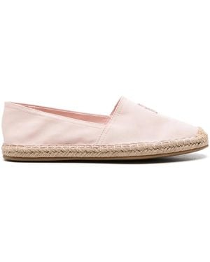Tommy Hilfiger Embroidered-Logo Espadrilles - Pink