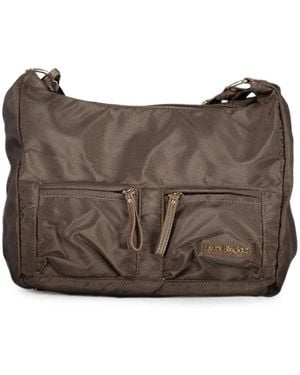 Laura Biagiotti Zip-Pocket Shoulder Bag - Brown