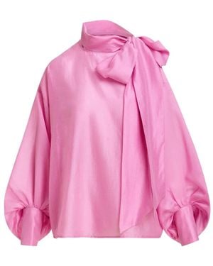 Essentiel Antwerp Camicia Karismatic Con Fiocco - Rosa