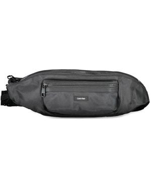 Calvin Klein Sac Banane À Patch Logo - Gris