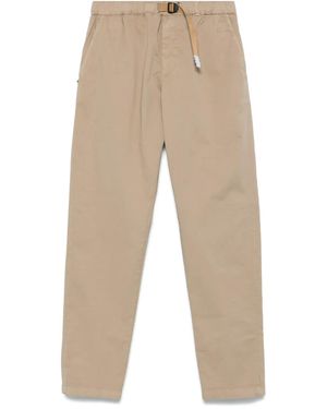 White Sand Belted Chino Trousers - Natural