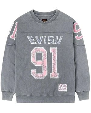 Evisu Number Appliqué Sweatshirt - Grey