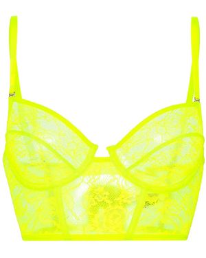 Maison Close Flashback Néon Half-Cup Bra - Yellow
