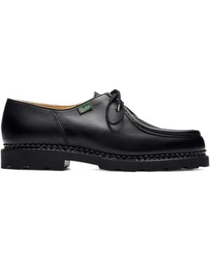 Paraboot Leather Lace-Up Loafers - Black