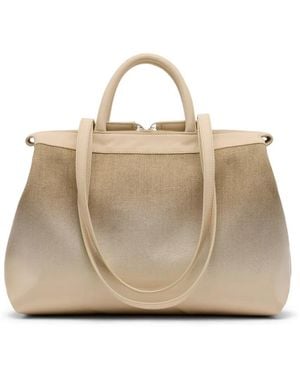 Marsèll 4 Dritta Lino Ombré-Effect Tote Bag - Natural