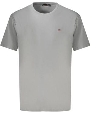 Napapijri Logo Short-Sleeve T-Shirt - Grey