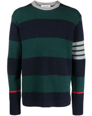 Thom Browne Rugby ジャカード プルオーバー - ブルー