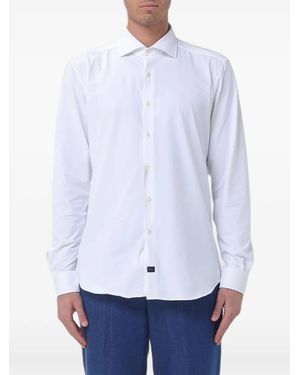Fay Stretch-Jersey Shirt - White