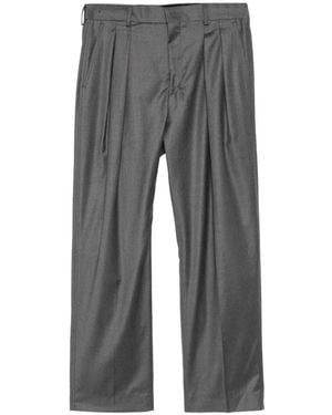 Paul Smith Pin-Dot Pleated Pants - Gray