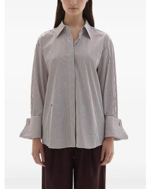 JOAEN Lowell Stripe-Print Shirt - Grey