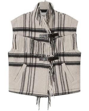 Isabel Marant Chaqueta Ginesa Con Flecos - Gris