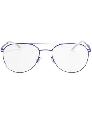 Mykita Lunettes De Vue Niken À Monture Métallique - Bleu