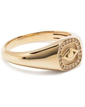 Sydney Evan Evil Eye ダイヤモンド リング 14kイエローゴールド - ナチュラル