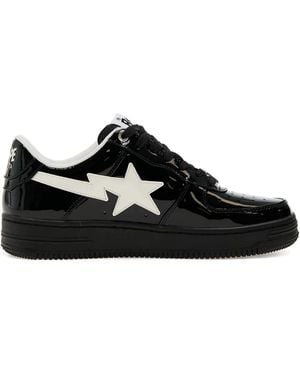 A Bathing Ape Bape Sta #2 Star Low-Tops Trainers - Black