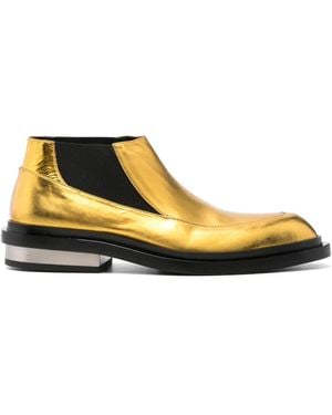 Jil Sander Lamé Loafers - Yellow
