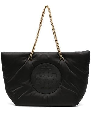 Tory Burch Borsa Tote Ella Con Catena - Nero