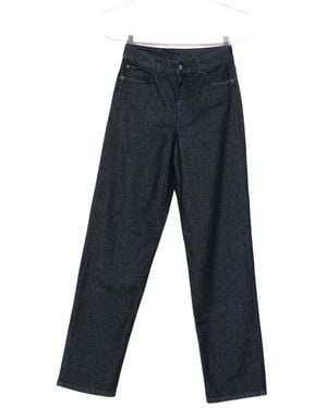 Emporio Armani Logo-Embroidered Jeans - Blue