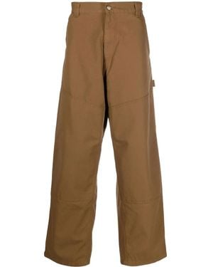 Carhartt ワイドパネル パンツ - ブラウン