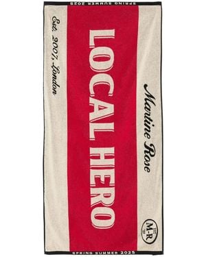 Martine Rose Local Hero ビーチタオル - レッド