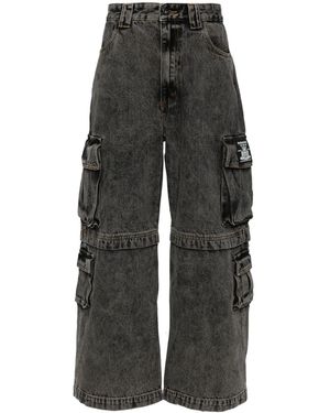 Musium Div. Pantalones cargo con parche del logo - Gris