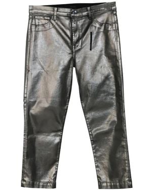 J Brand Ruby High-Rise Cigarette Pants - Gray