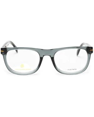 David Beckham Rectangle-Frame Glasses - Gray