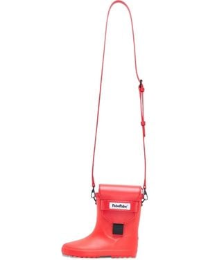 PabePabe Bandolera Ninja con puntera tabi - Rojo
