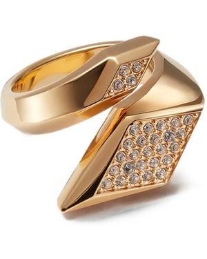 Versace Blade Crystal Ring - Metallic
