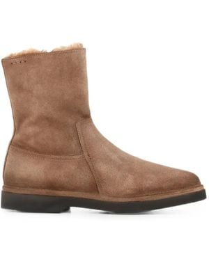 Alexander Hotto Suede Ankle Boots - Brown