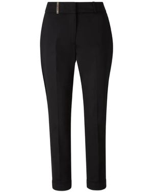 Peserico Pocket Cuffed Trousers - Black