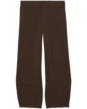 Proenza Schouler Straight-Leg Knitted Trousers - Brown