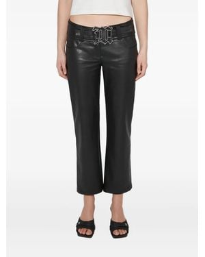 MISBHV Pantalon À Boucle Logo - Noir