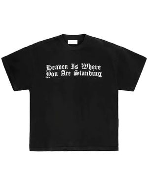 ALEXANDER DIGENOVA Heaven Slogan-Print T-Shirt - Black