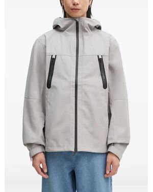 Daily Paper Kunle Hooded Zip-Front Jacket - Grey