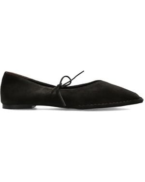 Alohas Sway Suede Ballet Flats - Black