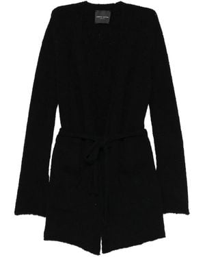 Roberto Collina Tie-Waist Cardi-Coat - Black