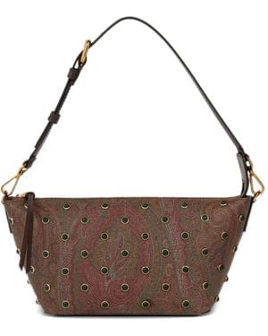 Etro Essential Arnica Crossbody Bag With Studs - Brown