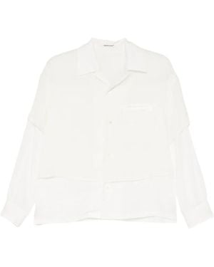 Undercover Layered-Design Shirt - White