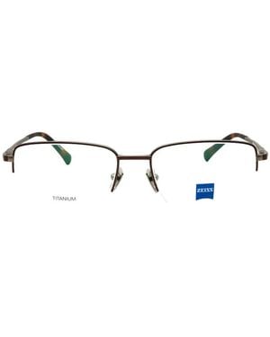 Zeiss Rectangle-Frame Titanium Glasses - White
