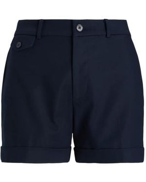 Polo Ralph Lauren Short À Ourlet À Revers - Blue
